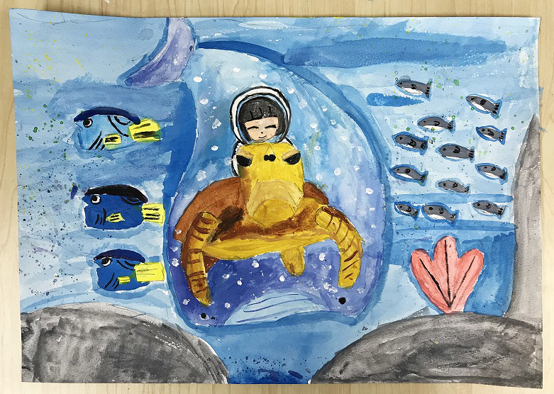 子どもクラス(小1～中3） | ソライロ絵画教室